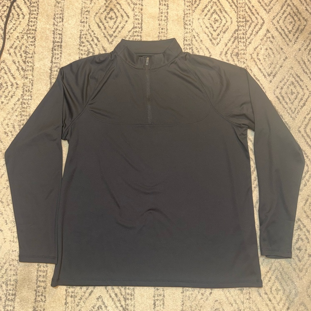 Black Quarter-Zip Shirt